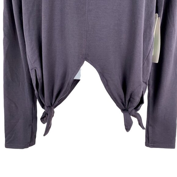 Athleta Nirvana Side Tie Samsara Sweatshirt Top Gray NWT Women's Medium‎ - Picture 5 of 9